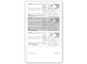14" 3-Up 1099-R, Horiz Format, Pressure Seal - 500 Sheets/pk
