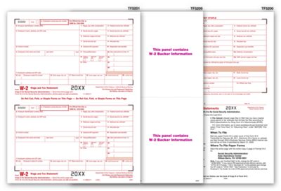 Laser W-2 Set, 4 Part