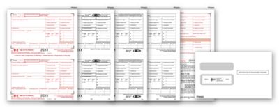 Laser W-2 8 Part Set and Envelope TF5655E