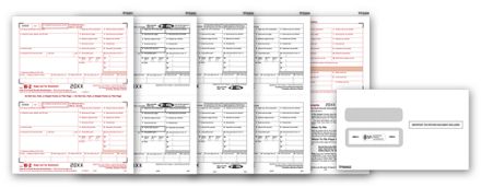 W-2 Set & Envelope Kit, 8-part - 50 sets/pk