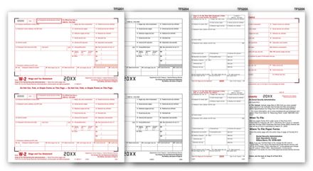 4-Up W-2 Set , 4-part - 50 sets/pk