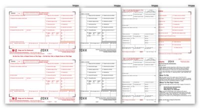 Laser W-2 8-part Set 4 Corner Employee Copies