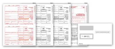 Laser 1099 Miscellaneous 3-Part Set w/Envelopes TF6102E