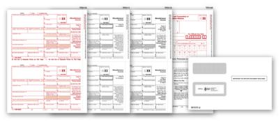 Laser 1099, Misc. Income Set and Envelope Kit, 4-part TF6103E