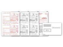 1099 MISC Income Set & Envelope Kit, 4-part - 50 sets/pk