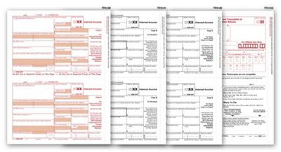 Laser 1099 Interest Tax Form 4-Part Set 25/Pkg. TF61062
