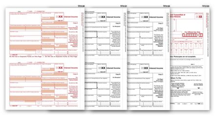 1099 INT Income Set, 4-part - 50 sets/pk