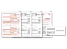 1099 INT Income Set & Envelope Kit, 4-part - 50 sets/pk