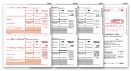 1099-DIV Income Set, 4-part - 50 sets/pk