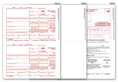 Laser 1099-Misc. Blank Set, 3-part TF6172