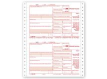 Continuous 1099-INT Income Carbonless Electronic Filing