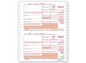 Continuous 1099-DIV Income Carbonless Electronic Filing