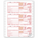 Continuous 1099 A, 4 Part, Carbonless TF7158