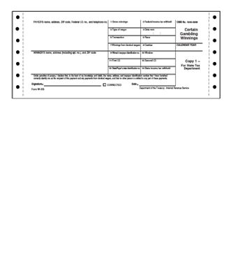 Continuous W-2G, 4 Part, Carbon, Magnetic Media TF7173