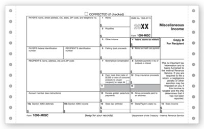 Continuous 1099 Misc, Carbon TF7194