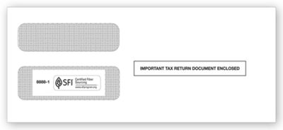 1099 Double Window Env (Stub on) TF88881