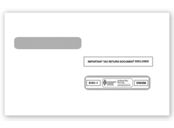 4-Up Box W-2 Double-Window Envelope - 25/pk