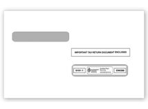 4-Up Box W-2 Double-Window Envelope - 25/pk