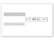 4-Up Box W-2 Double-Window Envelope, Self-Seal - 25/pk