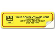 Weather-Resistant Labels, Laminated Vinyl, Yellow