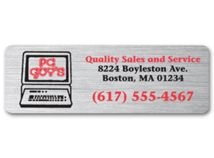 Rectangle 3 x 1 Weatherproof Label